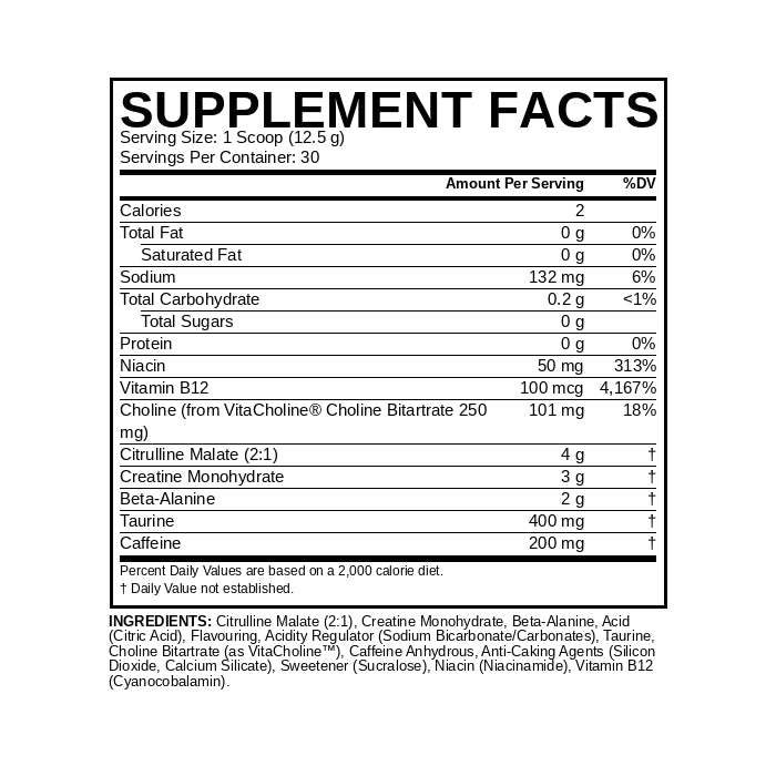 ABE Ultimate Supplement Facts