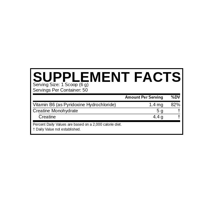 Crea Shock Supplement Facts