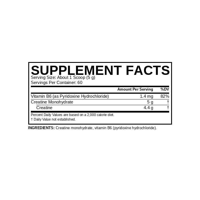 Gold Creatine Supplement Facts